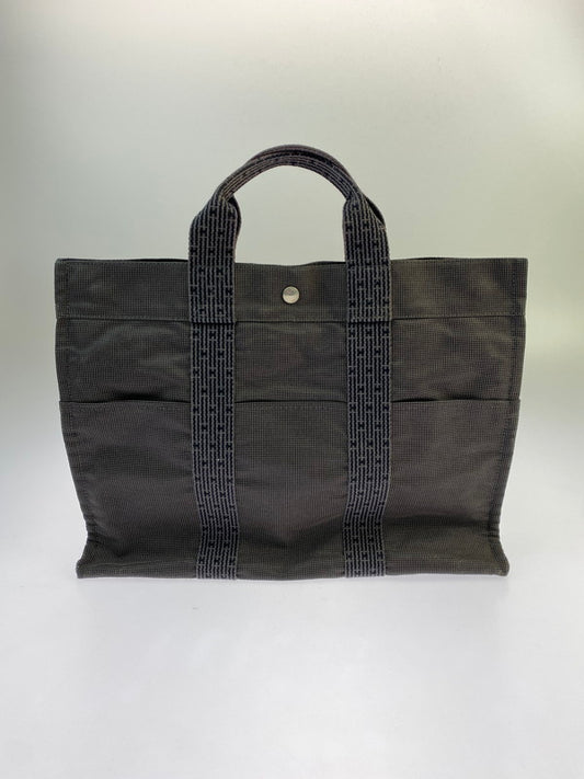 【現状渡し品】【メンズ/レディース】 HERMES エルメス エールラインGM トートバッグ 鞄 カバン 180-260321-zi-02-min カラー：グレー系 万代Net店