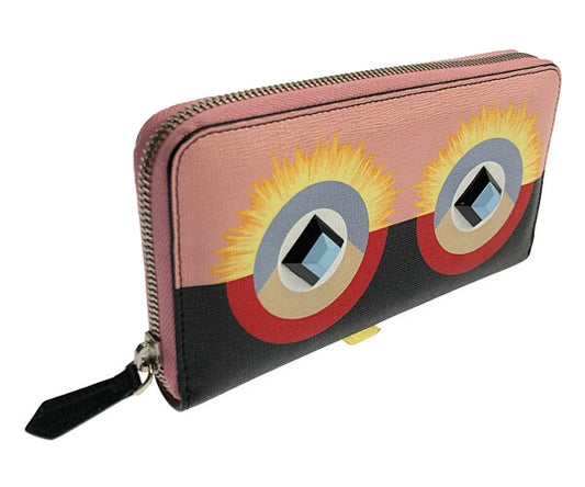 【中古美品】【メンズ/レディース】 FENDI フェンディ 【中古】【メンズ/レディース】 FENDI フェンディ モンスター クレヨンズウォレット ラウンドファスナー 財布 品番:8M0299 181-220427-yn-10-min カラー：マルチカラー 万代Net店