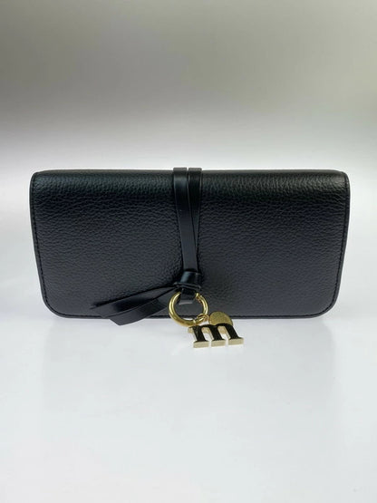 【中古品】【レディース】 CHC22SK04MCB79DJ ALPHABET LONG WALLET レザー ロングウォレット サイフ 財布 181-231224-ab-25-min カラー：ブラック 万代Net店
