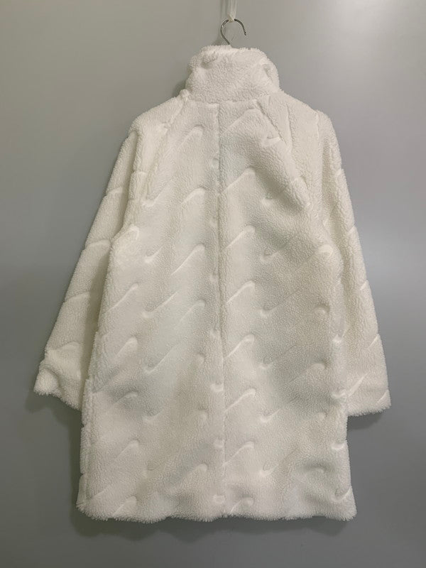 【中古美品】【レディース】 ナイキ DD5089 AS W NSW ICN CLSH SHRPA JKT フリースジャケット コート アウター 169-251111-AS-24-min サイズ：L カラー：ホワイト 万代Net店