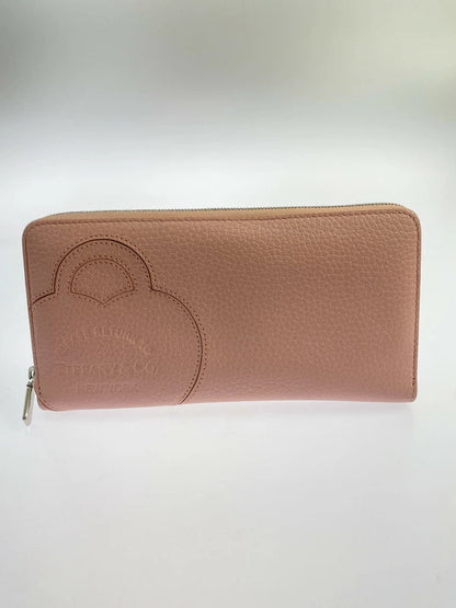 【LIFTる。景品】【中古】TIFFANY&Co. ティファニー 日本限定 LARGE ZIP WALLET ラージジップ ウォレット 長財布 181-250116-me-02-min カラー：ピンク 万代Net店