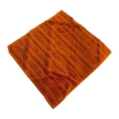 【LIFTる。景品】【中古】【メンズ/レディース】 HERMES エルメス ベビーガレ タオル 101299M ラビリンス ハンドタオル 183-221003-kk-27-min カラー：オレンジ 万代Net店