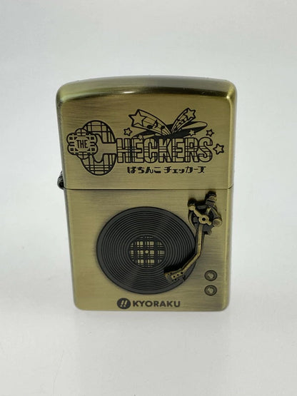 ZIPPO 2005年製 京楽 藤井フミヤ「CRぱちんこチェッカーズ」発売記念販促 オイルライター 206--min 万代Net店