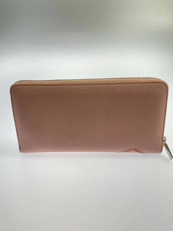 【LIFTる。景品】【中古】TIFFANY&Co. ティファニー 日本限定 LARGE ZIP WALLET ラージジップ ウォレット 長財布 181-250116-me-02-min カラー：ピンク 万代Net店