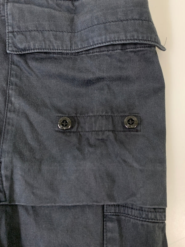 【中古品】【メンズ】 STONE ISLAND ストーンアイランド 771531314 ガーメントダイ コットンウール ストレッチ サテン カーゴパンツ ボトムス 152-260424-jt-31-min サイズ：W34 カラー：ネイビー 万代Net店