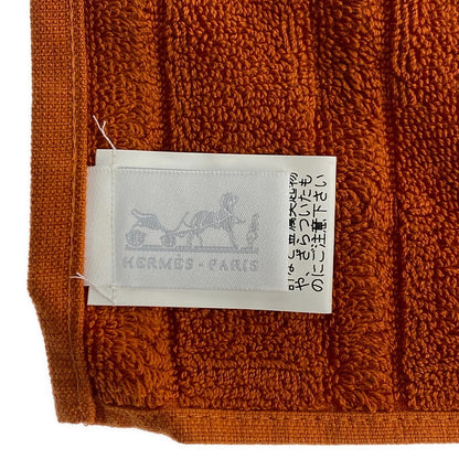【中古品】【メンズ/レディース】 HERMES エルメス 【中古】【メンズ/レディース】 HERMES エルメス ベビーガレ タオル 101299M ラビリンス ハンドタオル 183-221003-kk-27-min カラー：オレンジ 万代Net店