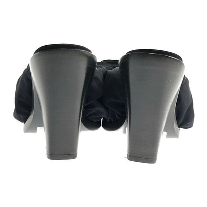 【LIFTる。景品】【中古】BURBERRY バーバリー TILLINGTON ANKLE WRAP MULES 121578A1189 ティリントン アンクル ワープ ミュールズ 靴 183-211110-kk-08-min サイズ：38 カラー：ブラック 万代Net店