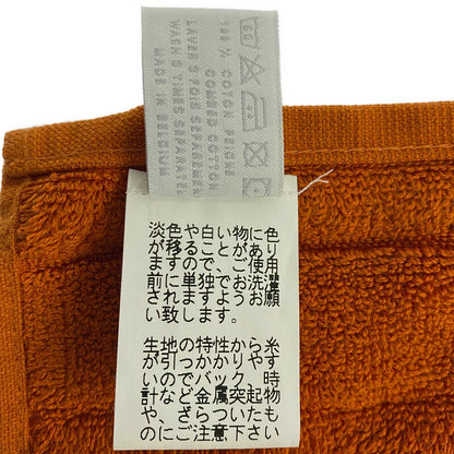 【LIFTる。景品】【中古】【メンズ/レディース】 HERMES エルメス ベビーガレ タオル 101299M ラビリンス ハンドタオル 183-221003-kk-27-min カラー：オレンジ 万代Net店