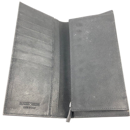 【中古品】【メンズ】 Emporio Armani エンポリオ・アルマーニ Y4R256 YAQ2E 81072 二つ折り長財布 200-251221-SY-01-iwa カラー：BLACK 万代Net店