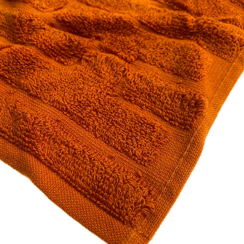 【中古品】【メンズ/レディース】 HERMES エルメス 【中古】【メンズ/レディース】 HERMES エルメス ベビーガレ タオル 101299M ラビリンス ハンドタオル 183-221003-kk-27-min カラー：オレンジ 万代Net店