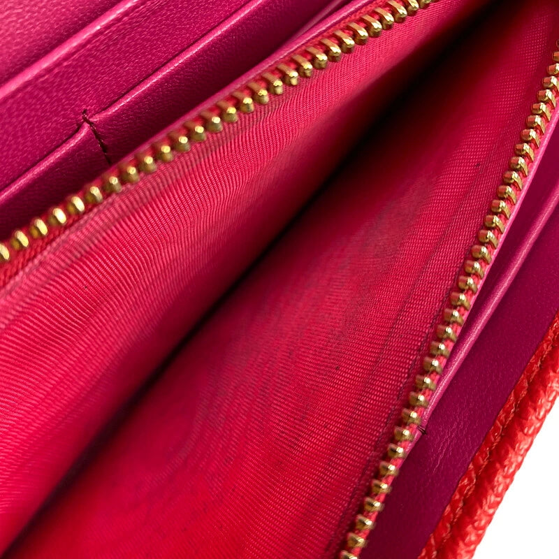 【LIFTる。景品】【中古】【レディース】 BVLGARI ブルガリ ロゴクリップ 二つ折り長財布 288176 ロングウォレット 181-221019-kk-30-min サイズ：約10×19×3cm カラー：コーラルレッド 万代Net店