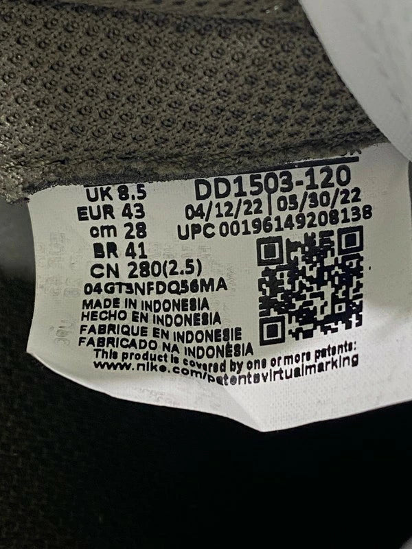 【中古美品】【メンズ】 NIKE ナイキ 【中古】【メンズ】 NIKE ナイキ DD1503-120 W NIKE DUNK LOW SNEAKER ダンク ロー スニーカー シューズ 靴 160-240214-ab-21-min サイズ：28.0cm カラー：WHITE/MEDIUM OLIVE-WHITE 万代Net店