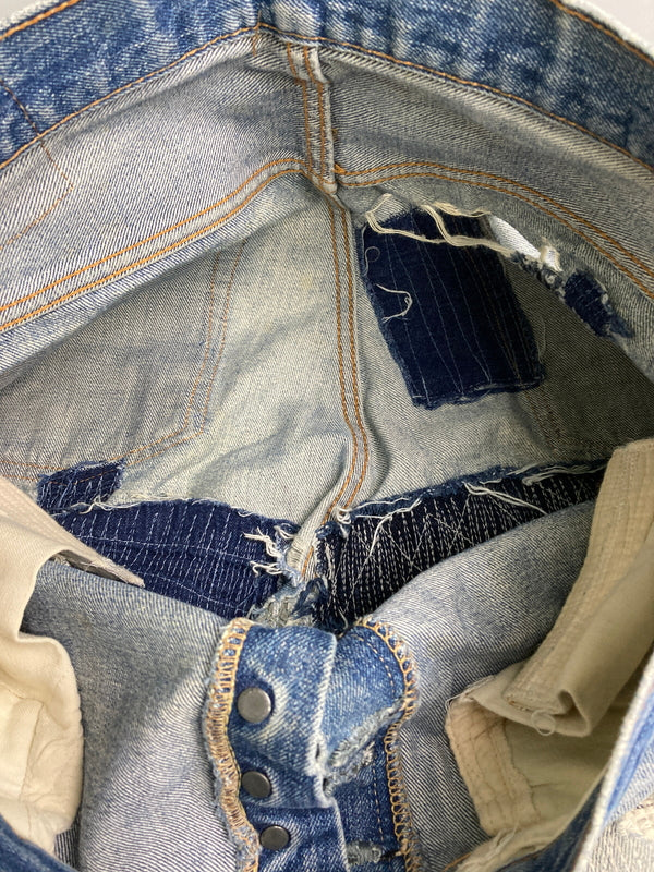 【現状渡し品】【メンズ】 Levi's リーバイス 70S 66前期 ボタン裏刻印 6 501 DENIM PANTS デニム パンツ メンズ ボトムス ジーンズ 70年代 ヴィンテージ 157-251223-em-39-min カラー：インディゴブルー 万代Net店