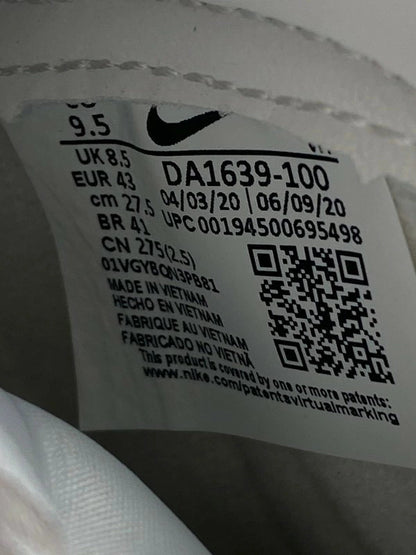 【LIFTる。景品】【中古】【メンズ】 NIKE ナイキ SLAM JAM DUNK HIGH DA1639-100 スラム ジャム ダンク ハイ ピュア プラチナム スニーカー シューズ 靴 160-240224-me-01-min サイズ：27.5cm US9.5 カラー：WHITE/CLEAR-PURE PLATINUM 万代Net店