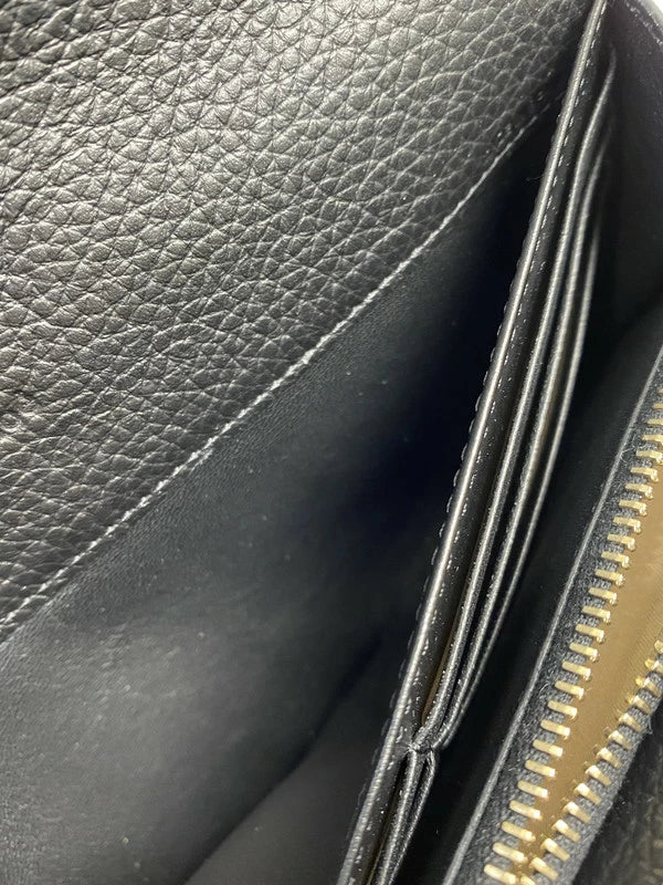 【LIFTる。景品】【中古】【レディース】 Chloe クロエ CHC22SK04MCB79DJ ALPHABET LONG WALLET レザー ロングウォレット サイフ 財布 181-231224-ab-25-min カラー：ブラック 万代Net店