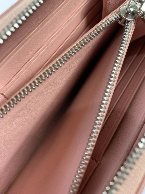 【LIFTる。景品】【中古】TIFFANY&Co. ティファニー 日本限定 LARGE ZIP WALLET ラージジップ ウォレット 長財布 181-250116-me-02-min カラー：ピンク 万代Net店