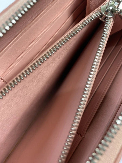 【LIFTる。景品】【中古】TIFFANY&Co. ティファニー 日本限定 LARGE ZIP WALLET ラージジップ ウォレット 長財布 181-250116-me-02-min カラー：ピンク 万代Net店