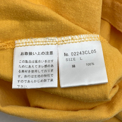 【中古品】【メンズ】 HYSTERIC GLAMOUR ヒステリックグラマー 長袖Tシャツ トップス ブランド 古着 02243CL05 140-260412-gm-48-fuz サイズ：L カラー：イエロー 万代Net店