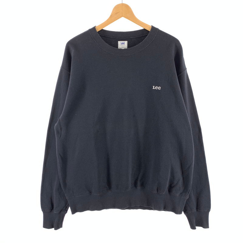 【中古品】【メンズ】 Lee リー バックプリントスウェット トップス ブランド 古着 裏パイル 145-260412-gm-50-fuz サイズ：L カラー：ネイビー 万代Net店