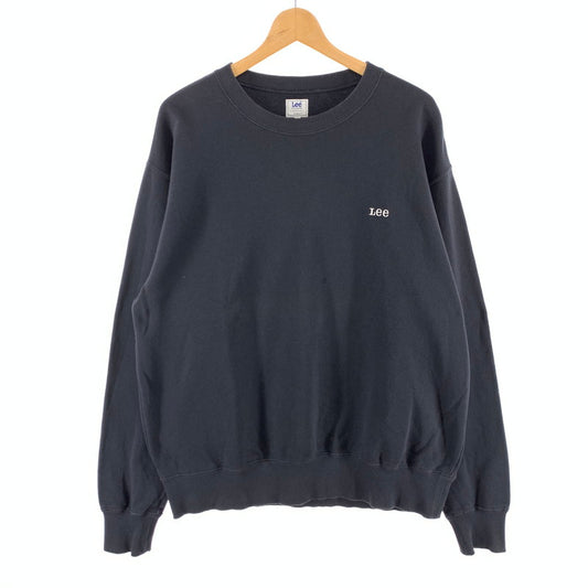 【中古品】【メンズ】 Lee リー バックプリントスウェット トップス ブランド 古着 裏パイル 145-260412-gm-50-fuz サイズ：L カラー：ネイビー 万代Net店