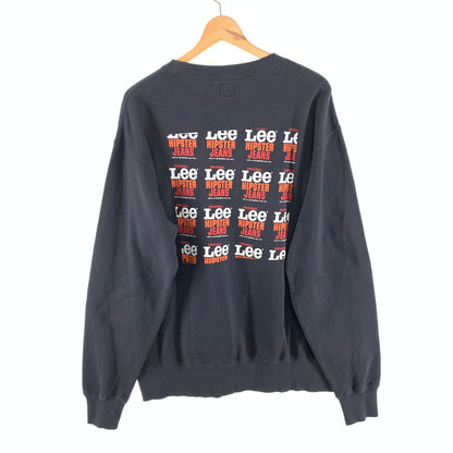 【中古品】【メンズ】 Lee リー バックプリントスウェット トップス ブランド 古着 裏パイル 145-260412-gm-50-fuz サイズ：L カラー：ネイビー 万代Net店