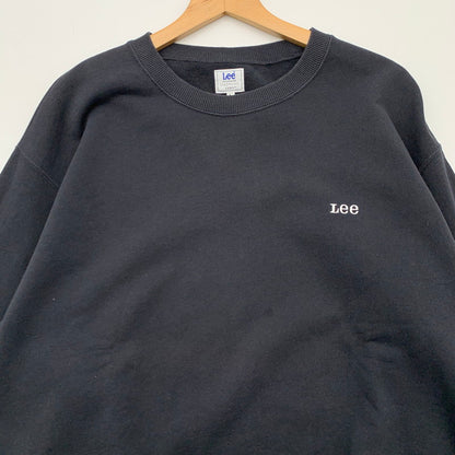 【中古品】【メンズ】 Lee リー バックプリントスウェット トップス ブランド 古着 裏パイル 145-260412-gm-50-fuz サイズ：L カラー：ネイビー 万代Net店