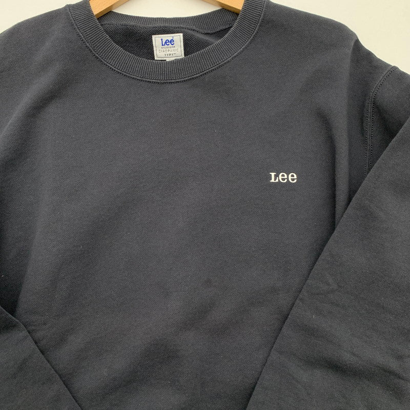 【中古品】【メンズ】 Lee リー バックプリントスウェット トップス ブランド 古着 裏パイル 145-260412-gm-50-fuz サイズ：L カラー：ネイビー 万代Net店