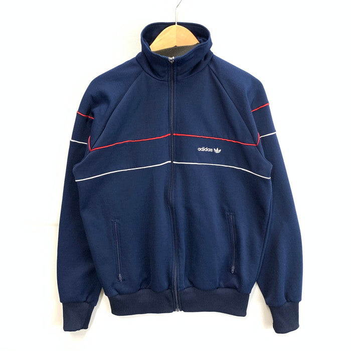 【中古品】【メンズ】 adidas アディダス 80s TRACK JACKET トラックジャケット ヴィンテージ ブランド 古着 145-251227-gm-19-fuz サイズ：M カラー：ネイビー 万代Net店