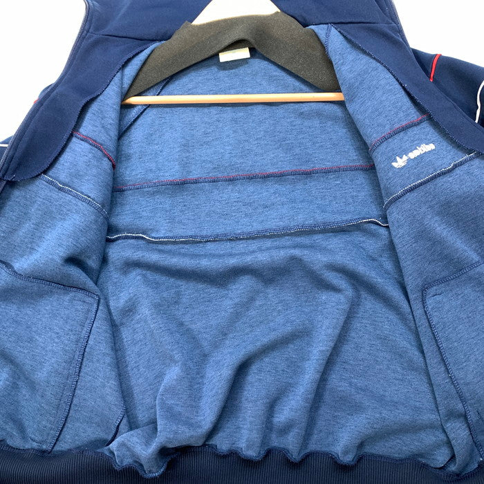 【中古品】【メンズ】 adidas アディダス 80s TRACK JACKET トラックジャケット ヴィンテージ ブランド 古着 145-251227-gm-19-fuz サイズ：M カラー：ネイビー 万代Net店
