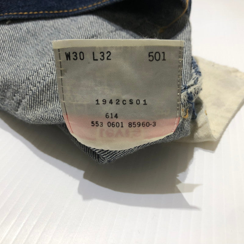 【中古品】【メンズ】 Levi‘s リーバイス 501 DENIM PANTS デニム パンツ ボトムス USA製 ジーンズ ボトムス ボタン刻印553 156-260610-sa-11-tei サイズ：30 カラー：インディゴ 万代Net店