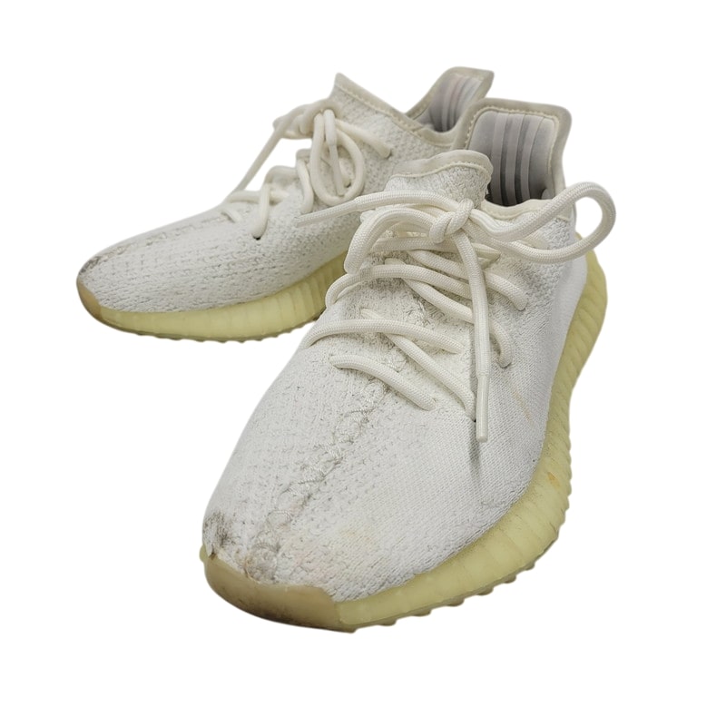 【中古品】【レディース】 adidas アディダス YEEZY BOOST 350 V2 CP9366 イージーブースト 350 V2 スニーカー シューズ 靴 166-250205-as-34-izu サイズ：23cm カラー：CWHITE/CWHITE/CWHITE 万代Net店