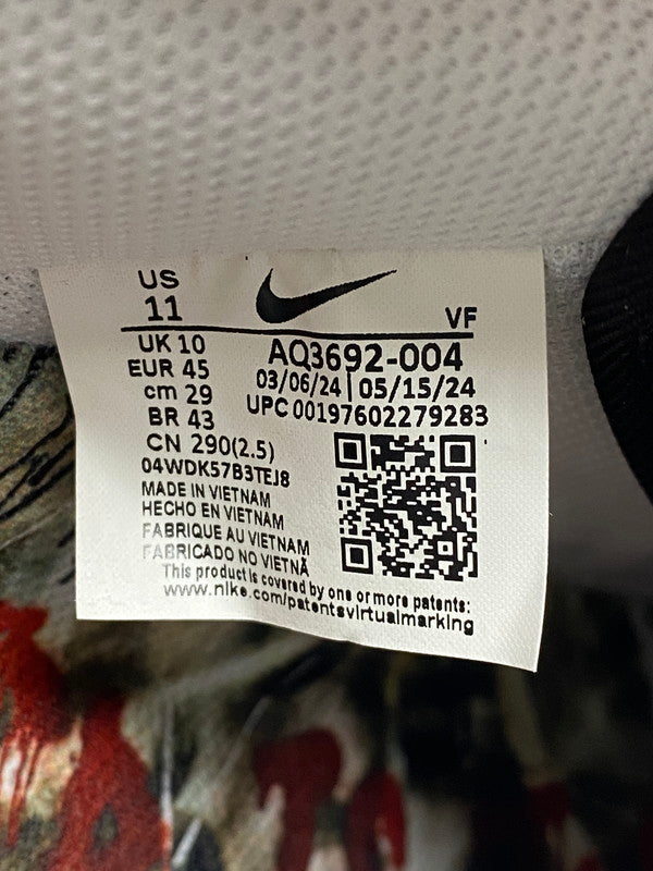 【中古美品】【メンズ】 NIKE ナイキ × PEACEMINUSONE ピースマイナスワン AIR FORCE 1 LOW ’07 PARA-NOISE 3.0 BLACK AND MULTI-COLOR G-DRAGON AQ3692-004 エアフォース1 ロー ’07 パラノイズ3.0 160-250829-em-28-min サイズ：29cm カラー：ブラック/マルチカラー 万代Net店