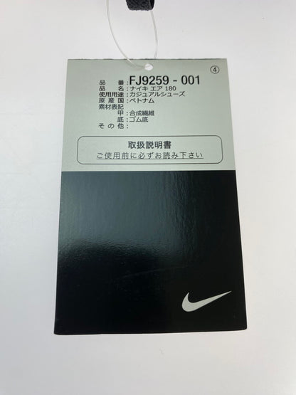 【中古美品】NIKE ナイキ AIR 180 BLACK AND DUSTY CACTUS FJ9259-001 エア 180 ブラック アンド ダスティ カクタス メンズ シューズ スニーカー 靴 160-250704-em-32-min サイズ：27cm カラー：ブラック/アラバスターダスティサボテン 万代Net店