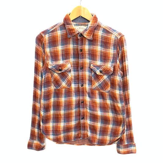 【中古品】【メンズ】 SAMURAI JEANS 長袖シャツ トップス ブランド 古着 145-250809-gm-11-fuz サイズ：M カラー：オレンジ 万代Net店
