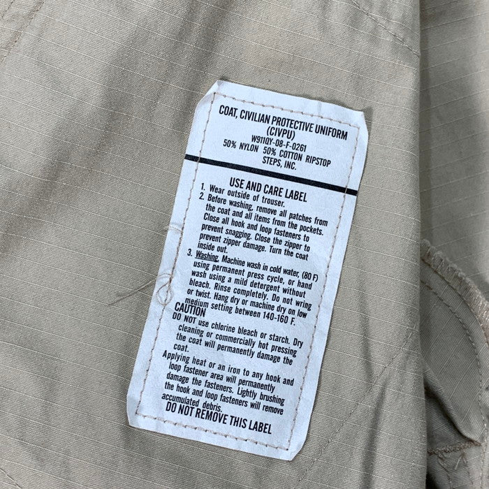 【中古品】【メンズ】 U.S.ARMY ミリタリージャケット アウター ブランド 古着 145-260321-gm-37-fuz サイズ：7080 カラー：ベージュ 万代Net店