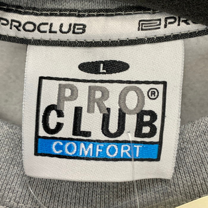 【中古美品】【メンズ】 PRO CLUB スウェット トップス アウター ブランド 古着 147-250810-gm-04-fuz サイズ：L カラー：グレー 万代Net店