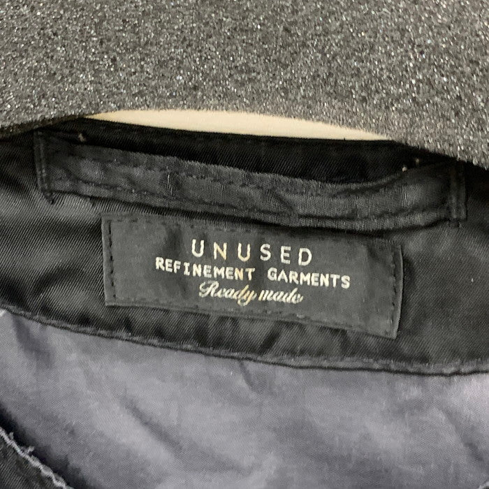 【中古品】【メンズ】 UNUSED アンユーズド US0437 ラインクルーマンジャケット アウター ブランド 古着 140-250927-gm-02-fuz サイズ：4 カラー：ブラック 万代Net店