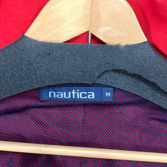 【中古品】【メンズ】 NAUTICA ノーティカ セーリングジャケット ナイロンジャケット アウター ブランド 古着 144-260314-gm-39-fuz サイズ：M カラー：レッド 万代Net店