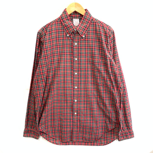 【中古品】【メンズ】 Brooks Brothers ブルックスブラザーズ 90s 長袖シャツ ブランド 古着 147-251228-gm-41-fuz サイズ：XL カラー：レッド チェック 万代Net店