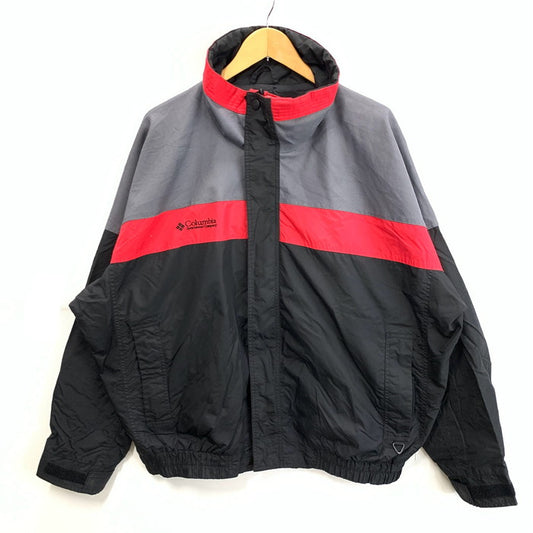 【中古品】【メンズ】 Columbia コロンビア SM7390 ナイロンジャケット アウター ブランド 古着 144-260307-gm-23-fuz サイズ：3L カラー：ブラック レッド グレー 万代Net店