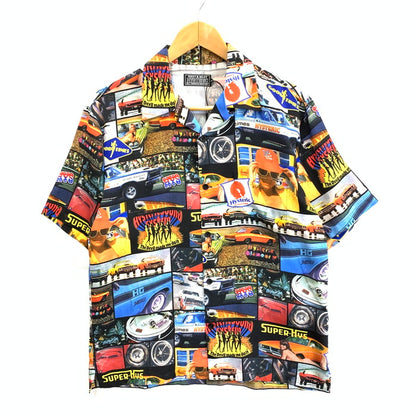 【中古品】【メンズ】 HYSTERIC GLAMOUR ヒステリックグラマー 25SS 02251AH08 総柄プリント半袖シャツ ブランド 古着 140-251214-gm-23-fuz サイズ：M カラー：総柄 万代Net店