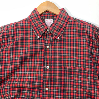 【中古品】【メンズ】 Brooks Brothers ブルックスブラザーズ 90s 長袖シャツ ブランド 古着 147-251228-gm-41-fuz サイズ：XL カラー：レッド チェック 万代Net店