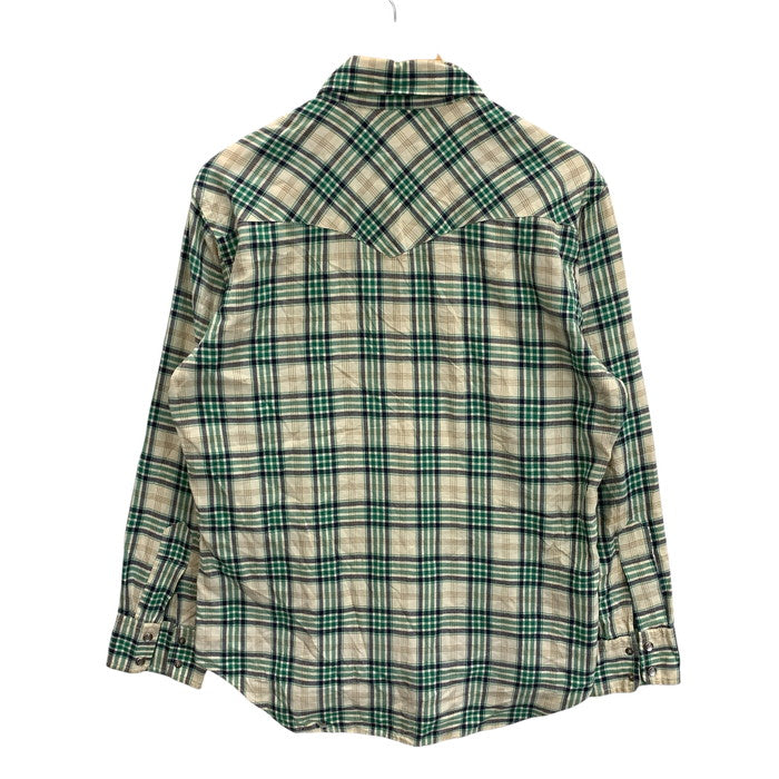 【中古品】【メンズ】 PENWESTERNER 70s ウエスタン長袖シャツ トップス ブランド 古着 145-250809-gm-14-fuz サイズ：L カラー：グリーン 万代Net店