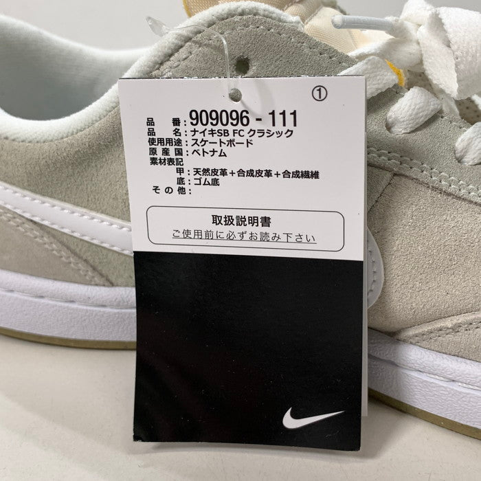【中古美品】【メンズ】 NIKE SB ナイキエスビー 909096-111 FC CLASSIC"SUMMIT WHITE" エフシークラシック スニーカー 160-251019-gm-29-fuz サイズ：28cm カラー：ベージュ 万代Net店