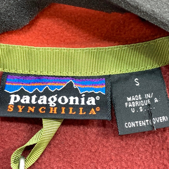 【中古品】【メンズ】 patagonia パタゴニア 25270 SYNCHILLA FLEECE JACKET シンチラフリースジャケット アウター ブランド 古着 144-260411-gm-05-fuz サイズ：S カラー：ボルドー 万代Net店