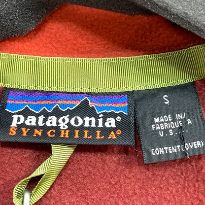 【中古品】【メンズ】 patagonia パタゴニア 25270 SYNCHILLA FLEECE JACKET シンチラフリースジャケット アウター ブランド 古着 144-260411-gm-05-fuz サイズ：S カラー：ボルドー 万代Net店