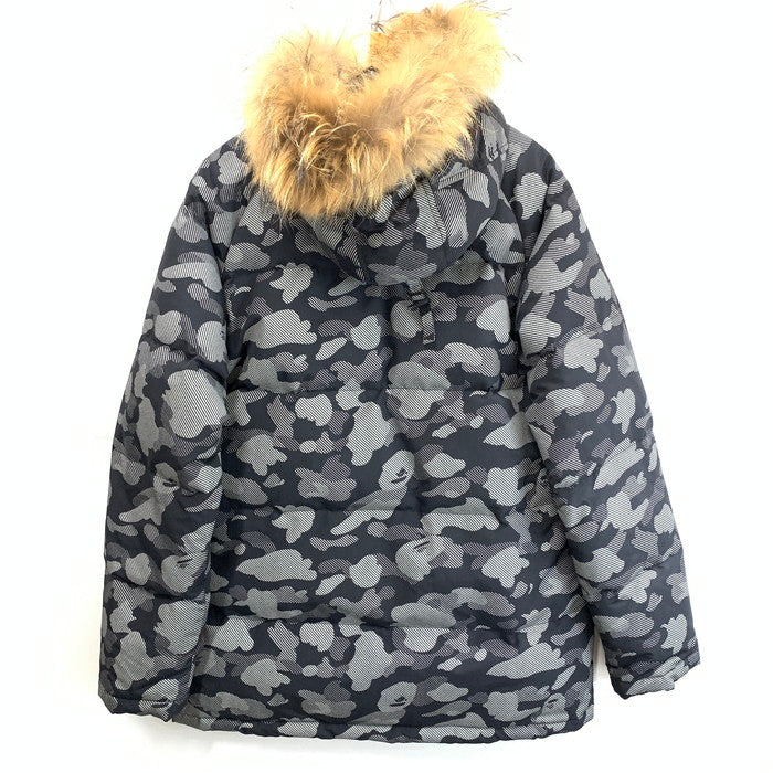 【中古品】【メンズ】 A BATHING APE アベイシングエイプ DOWN JACKET ダウンジャケット ブランド 古着 142-251220-gm-27-fuz サイズ：XL カラー：ブラック 万代Net店