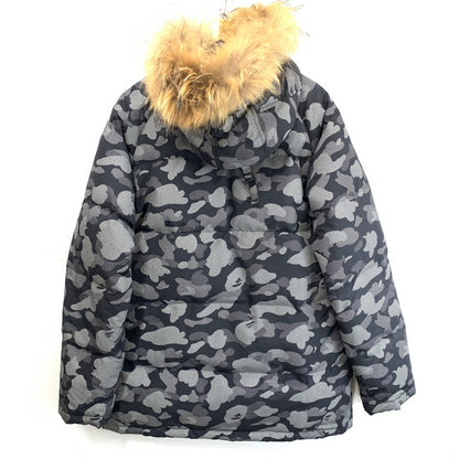 【中古品】【メンズ】 A BATHING APE アベイシングエイプ DOWN JACKET ダウンジャケット ブランド 古着 142-251220-gm-27-fuz サイズ：XL カラー：ブラック 万代Net店