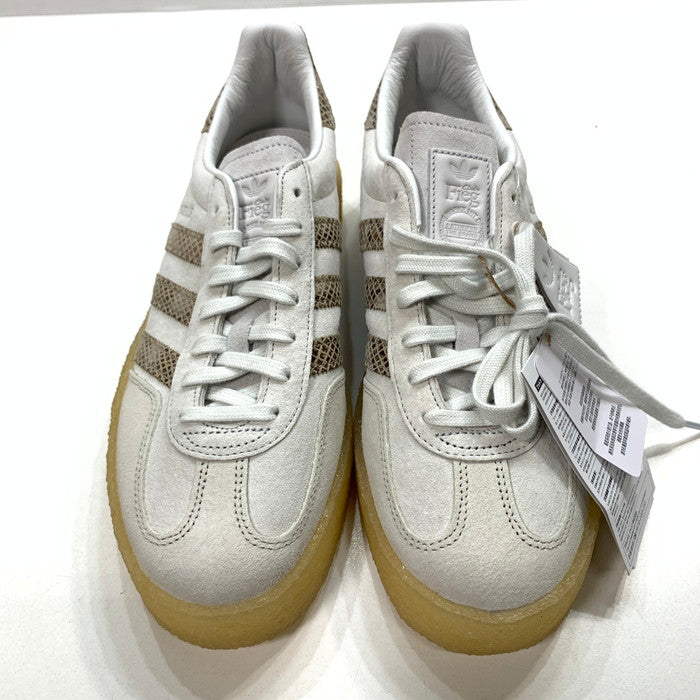 【中古美品】【メンズ】 adidas アディダス KITH RONNIE FIEG CLARKS JS1754 GAZELLE INDOOR SNAKESKIN キス クラークス スニーカー 161-251129-gm-12-fuz サイズ：28.5cm カラー：ホワイト 万代Net店