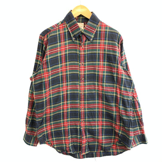 【中古品】【メンズ】 Brooks Brothers ブルックスブラザーズ 80s~90s 長袖シャツ ブランド 古着 147-251228-gm-43-fuz サイズ：R カラー：グリーン チェック 万代Net店